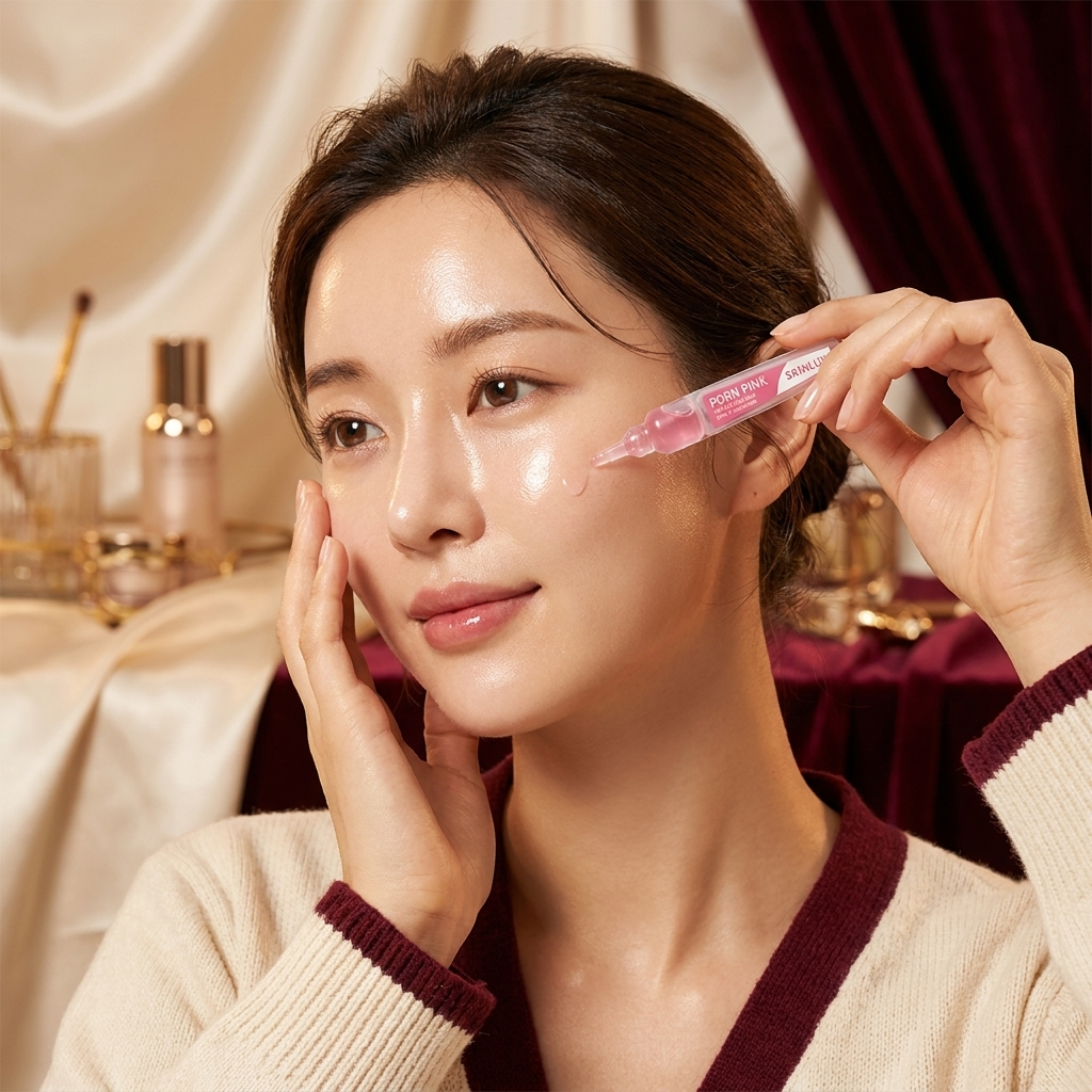 Woman using the Skinslux wand